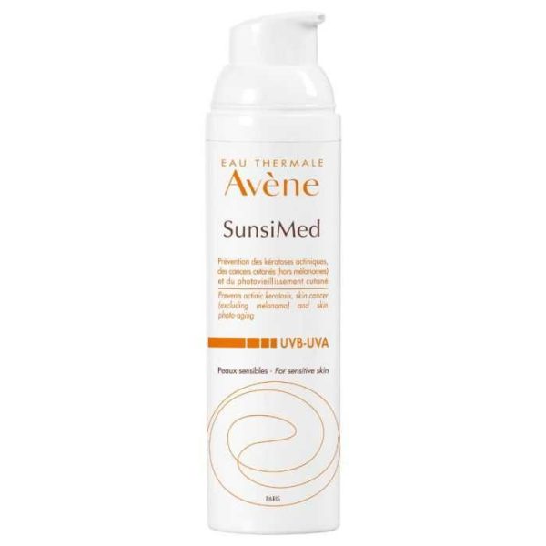 AVENE SOLAIRE SUNSIMED TRES HAUTE PROTECTION PEAUX SENSIBLES UVA/UVB 80 ML