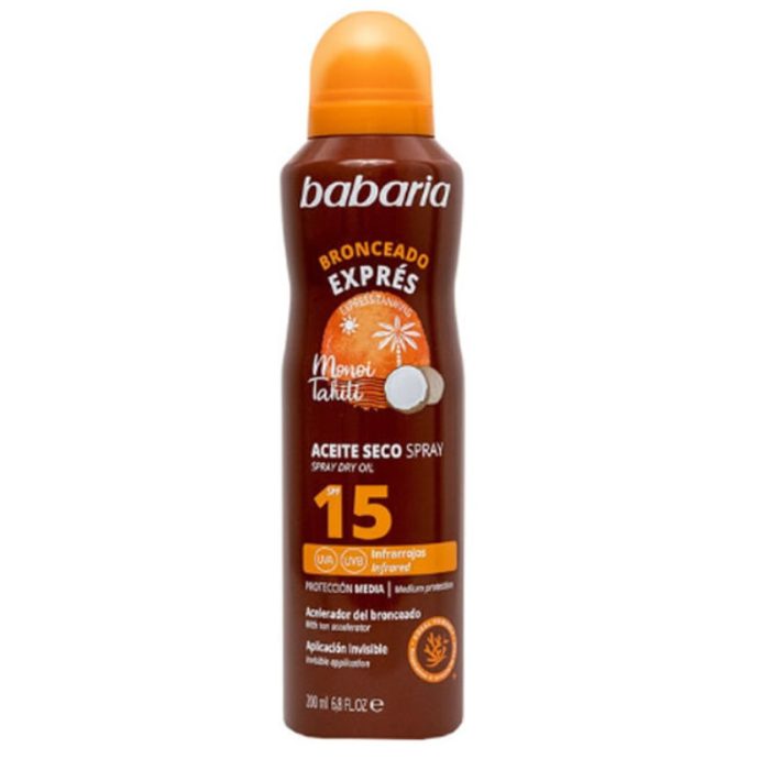 babaria-babaria-monoi-tahiti-huile-solaire-spf-15-spray-200-ml-spray.jpg BABARIA MONOI TAHITI HUILE SOLAIRE SPF 15 SPRAY 200 ML – Image 1