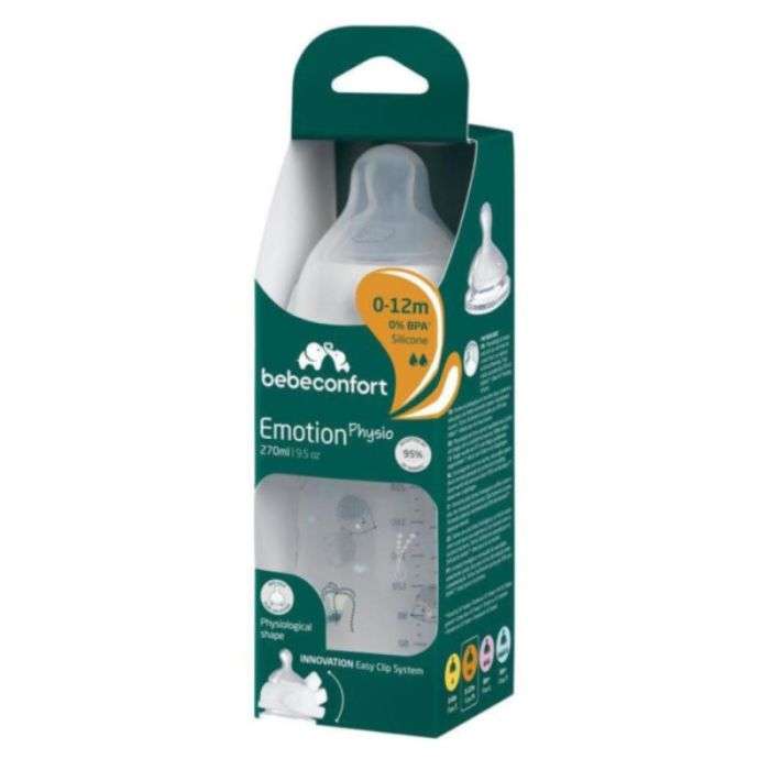 bebe-confort-biberon-emotion-physio-270-ml-0-12-mois.jpg BEBE CONFORT BIBERON EMOTION PHYSIO 270 ML 0-12 MOIS – Image 1