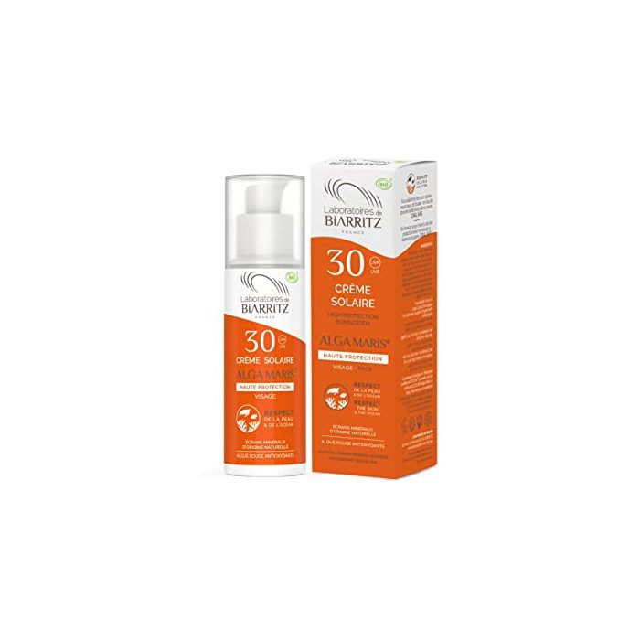 biarritz-algamaris-creme-solaire-visage-spf30-certifiee-bio.jpg BIARRITZ ALGAMARIS CREME SOLAIRE VISAGE SPF30 CERTIFIEE BIO – Image 1