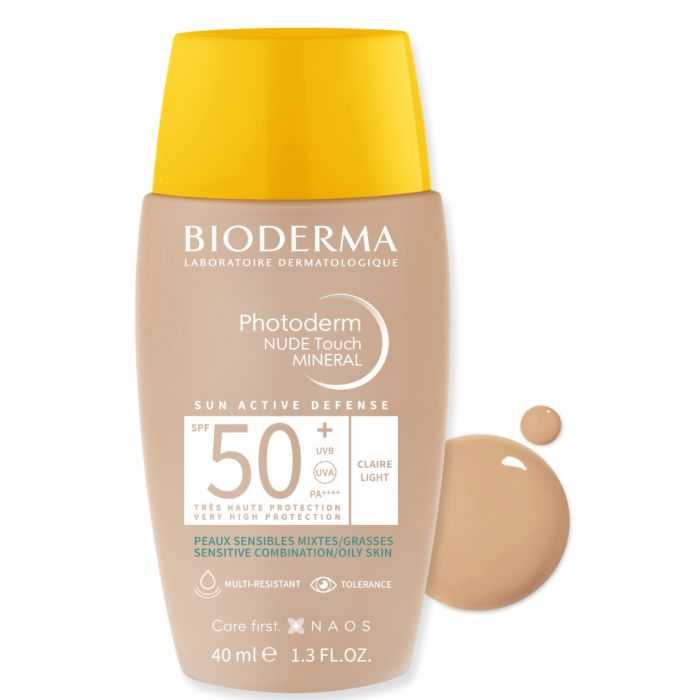 bioderma-photoderm-nude-touch-spf-50-teinte-claire.jpg BIODERMA PHOTODERM NUDE TOUCH SPF 50+ TEINTE CLAIRE – Image 1
