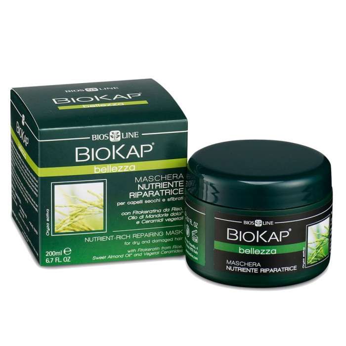 biokap-bellezza-masque-nourrissant-reparateur-cheveux-secs-et-abimes-200ml.jpg BIOKAP BELLEZZA MASQUE NOURRISSANT REPARATEUR CHEVEUX SECS ET ABIMES 200ML – Image 1