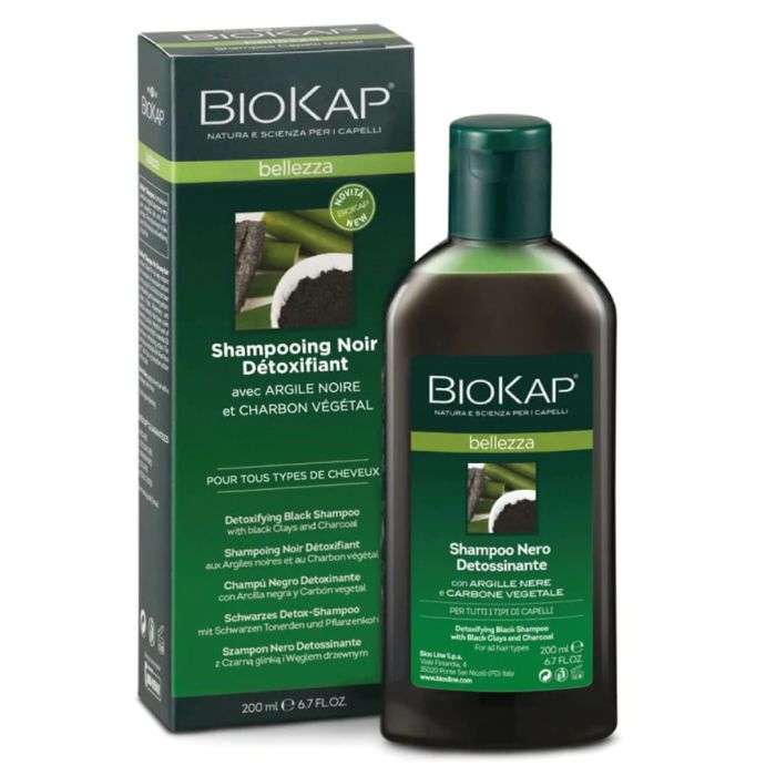 biokap-bellezza-shampoing-noir-detoxifiant-200-ml.jpg BIOKAP BELLEZZA SHAMPOING NOIR DETOXIFIANT 200 ML – Image 1
