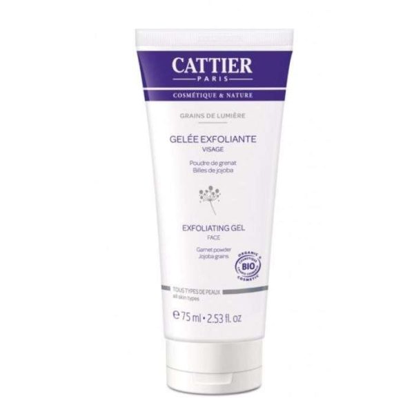 CATTIER GELEE EXFOLIANTE POUDRE DE GRENAT BILLES DE JOJOBA 75 ML