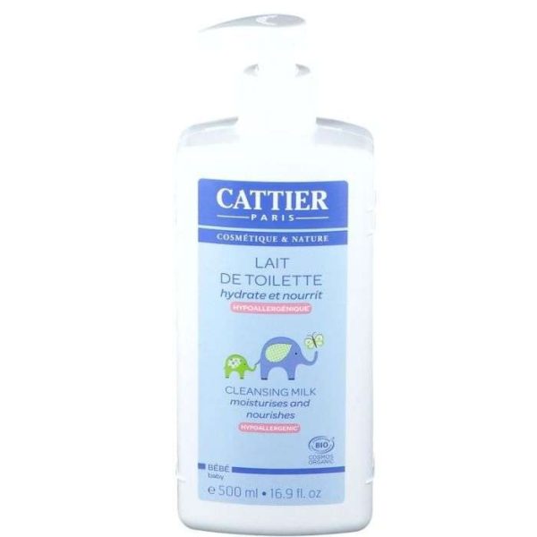 CATTIER LAIT DE TOILETTE HYPOALLERGENIQUE POUR BEBE 500ML
