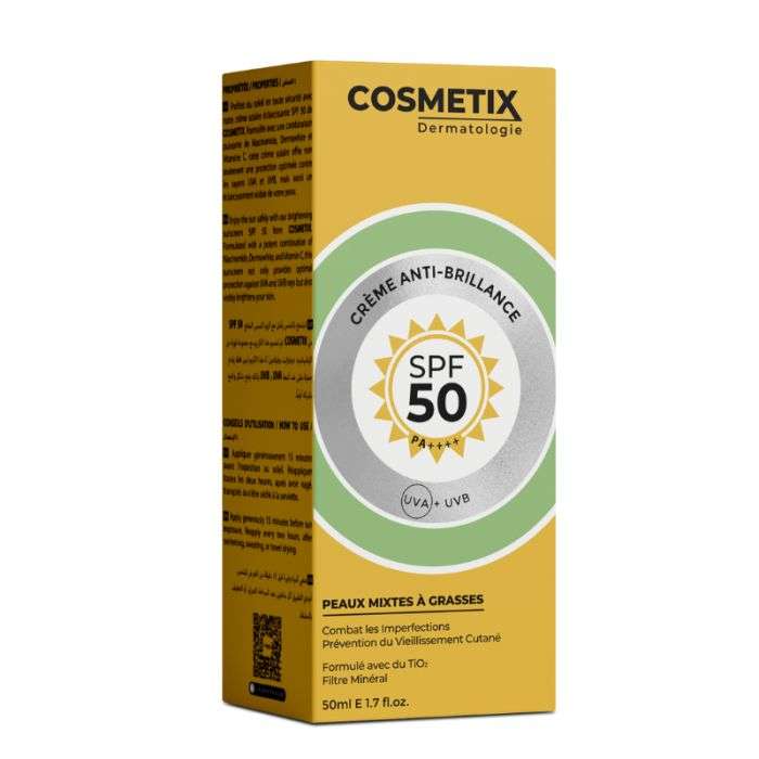 cosmetix-dermatologie-cosmetix-creme-anti-brillance-spf-50-peaux-mixtes-a-grasses-50-ml-cremes.jpg COSMETIX CREME ANTI BRILLANCE SPF 50+ PEAUX MIXTES A GRASSES 50 ML – Image 1