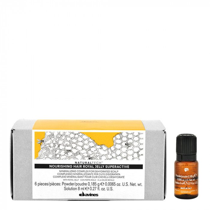 davines-nourishing-hair-royal-jelly-superactive-68-ml.jpg DAVINES NOURISHING HAIR ROYAL JELLY SUPERACTIVE 6*8 ML – Image 1