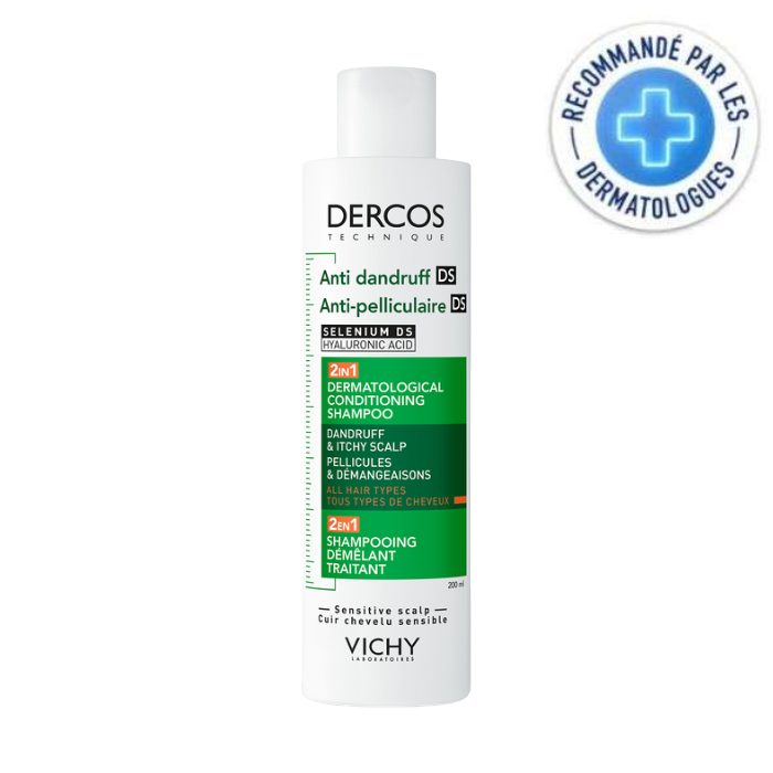 dercos-dercos-ds-2-en-1-shampoing-anti-pelliculaire-demelant-traitant-200-ml-shampoings-anti-pelliculaires.jpg DERCOS DS 2 EN 1 SHAMPOING ANTI PELLICULAIRE DEMELANT TRAITANT 200 ML – Image 1
