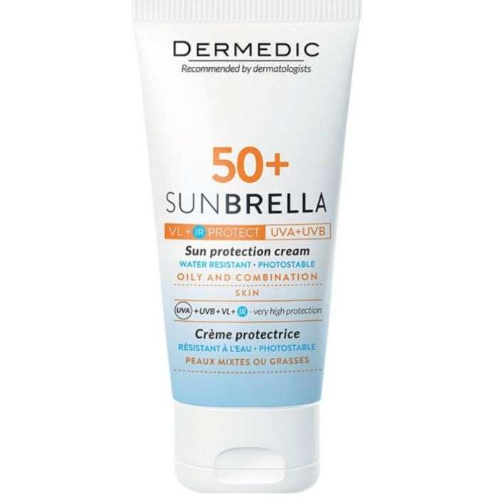 dermedic-dermedic-sunbrella-50-peaux-mixte-a-grasse-50-ml-cremes.jpg DERMEDIC SUNBRELLA 50+ PEAUX MIXTE A GRASSE 50 ML – Image 1