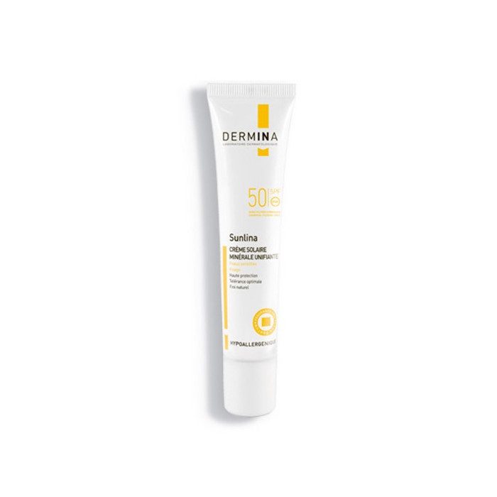 dermina-sunlina-creme-solaire-mineral-unifiante-spf-50-teinte-nude-40-ml.jpg DERMINA SUNLINA CREME SOLAIRE MINERAL UNIFIANTE SPF 50 TEINTE NUDE 40 ML – Image 1