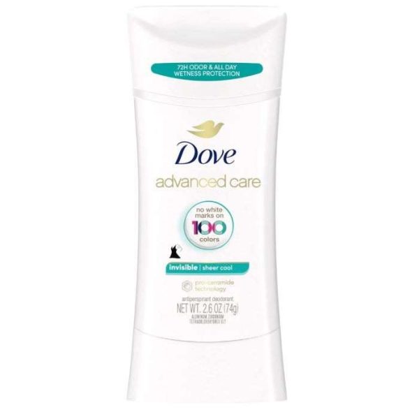 DOVE ADVANCED CARE INVISIBLE 74 G 72H