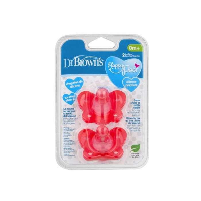 dr-browns-dr-browns-happypaci-0-mois-pack-de-2-sucettes-et-attaches-sucettes.jpg DR BROWNS HAPPYPACI 0 MOIS + PACK DE 2 – Image 1