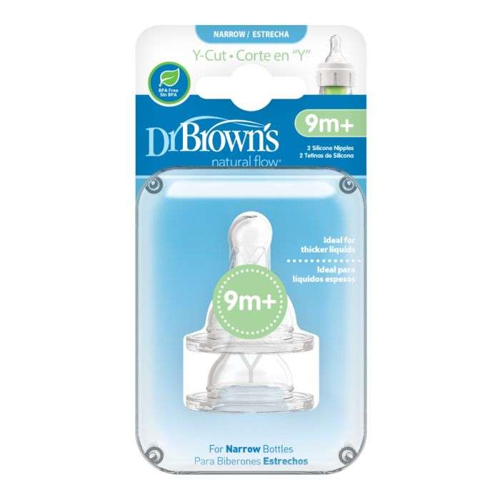 dr-browns-dr-browns-tetine-cole-etroit-liquide-epais-niveau-4-9mois-pack-de-2-tetines.jpg DR BROWNS TETINE COLE ETROIT LIQUIDE EPAIS NIVEAU 4 9MOIS+ PACK DE 2 – Image 1