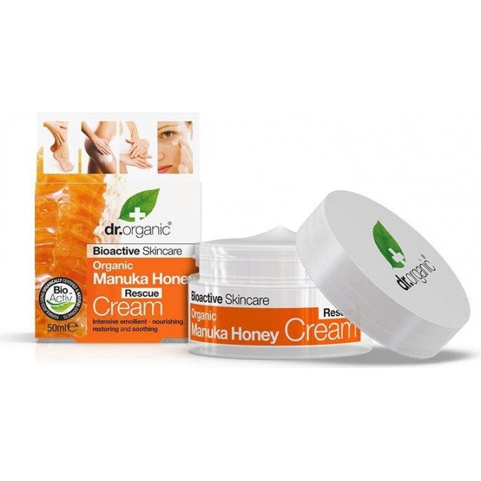 dr-organic-dr-organic-manuka-honey-rescue-creme-50ml-cremes-jour.jpg DR ORGANIC MANUKA HONEY RESCUE CREME 50ML – Image 1