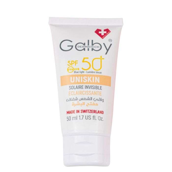 galby-uniskin-creme-solaire-invisible-eclaircissante-spf50-50-ml.jpg GALBY UNISKIN CREME SOLAIRE INVISIBLE ECLAIRCISSANTE SPF50+ 50 ML – Image 1