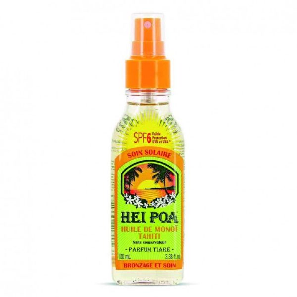 HEI POA HUILE SECHE AU MONOI-SPF6- PARFUM TIARE 100ML
