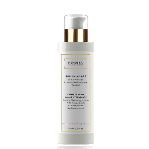 HENDIYA CREME LAVANTE DOUCE AU LAIT D'AMANDE ET ACIDE HYALURONIQUE VEGETAL 100 ML