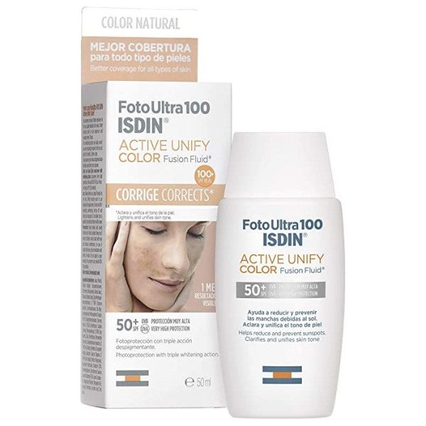ISDIN FOTO ULTRA 100 ISDIN ACTIVE UNIFY COLOR FUSION FLUID SPF50+ 50 ML