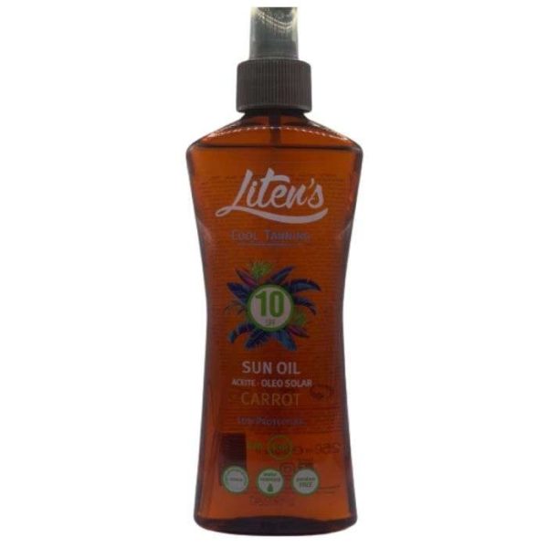 LITENS COOL TANNING HUILE SOLAIRE SPF 10 CARROT 250 ML
