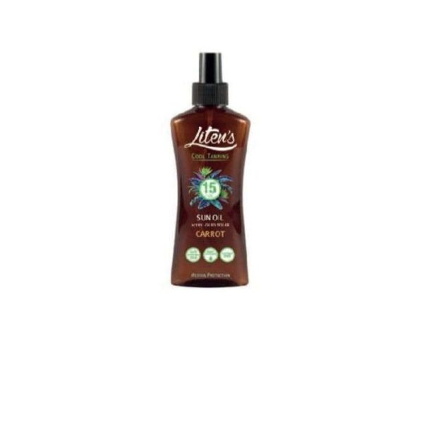 LITENS COOL TANNING HUILE SOLAIRE SPF 15 CAROTTE 250 ML