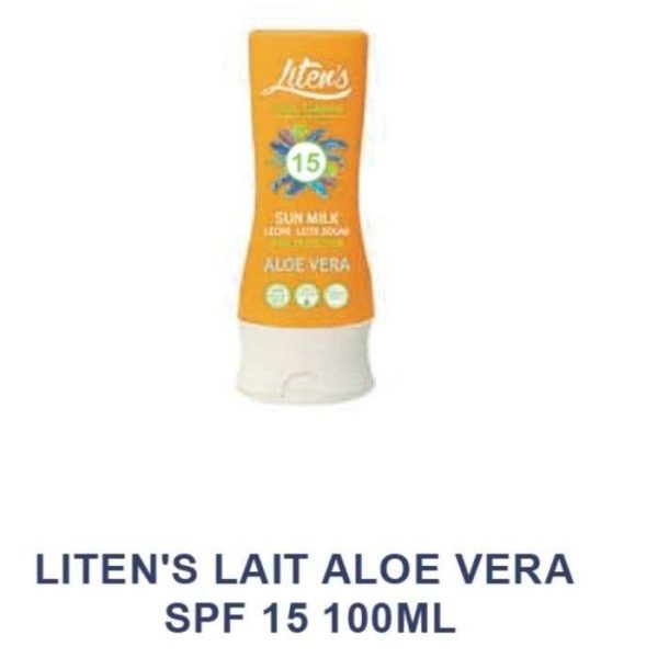 LITENS COOL TANNING LAIT SOLAIRE ALOE VERA SPF 15-100ML