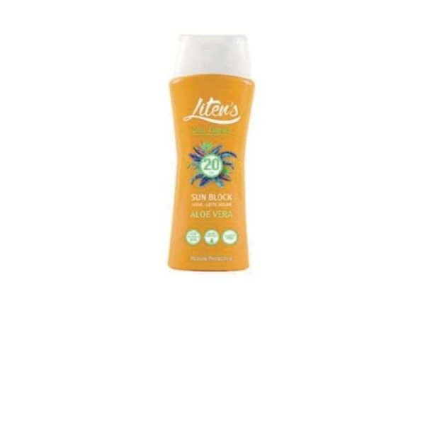 LITENS COOL TANNING SUN BLOCK LAIT SOLAIRE SPF 20 ALOE VERRA 250 ML