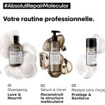 L'OREAL PROFESSIONNEL ABSOLUT REPAIR MOLECULAR MASQUE PROFESSIONNEL SANS RINCAGE 100 ML – Image 5