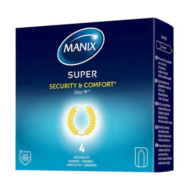 manix-manix-super-securite-et-confort-4-preservatifs-preservatifs.jpg MANIX SUPER SECURITE ET CONFORT 4 PRESERVATIFS – Image 1