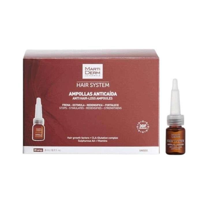 martiderm-martiderm-hair-system-ampoules-anti-chute-28-ampoules-serum-et-huiles.jpg MARTIDERM HAIR SYSTEM AMPOULES ANTI CHUTE 28 AMPOULES – Image 1