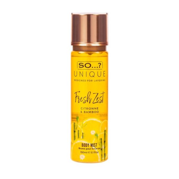 MISS SO UNIQUE SPRAY CORPS FRESH ZEST CITRONNE AND BAMBOO 150 ML