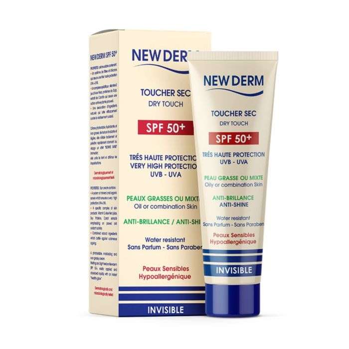 new-derm-new-derm-creme-solaire-invisible-spf-50-toucher-sec-50-ml-cremes-solaires.jpg NEW DERM CREME SOLAIRE INVISIBLE SPF 50+ TOUCHER SEC 50 ML – Image 1