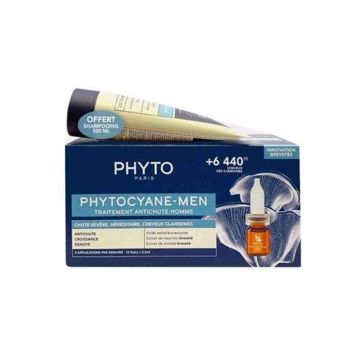 phyto-set-phytocyane-traitement-antichute-homme-chute-progressive-shampoing-100ml-offert.jpg PHYTO SET PHYTOCYANE TRAITEMENT ANTICHUTE HOMME CHUTE PROGRESSIVE + SHAMPOING 100ML OFFERT – Image 1