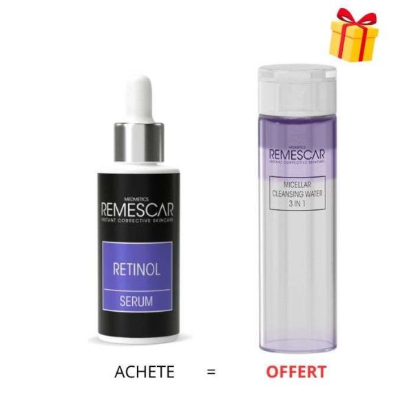 REMESCAR OFFRE SERUM RETINOL 30 ML + EAU MICELLAIRE 200 ML OFFERT