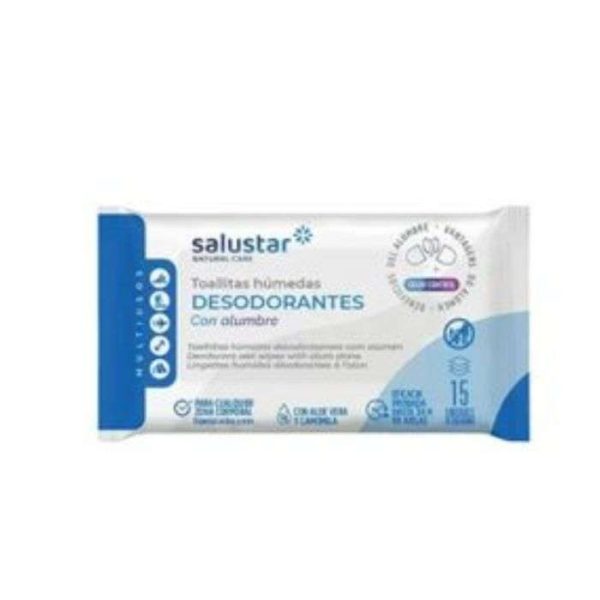 SALUSTAR LINGETTES PAPIER TOILETTE HUMIDE 15 UNITES