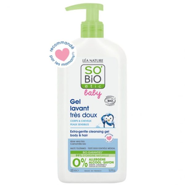 SO BIO baby gel lavant tres doux 500ml