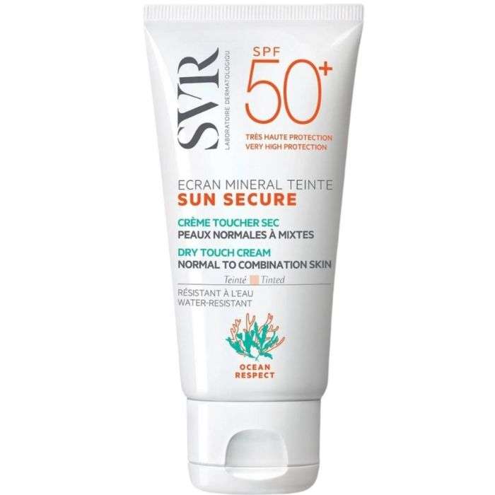 svr-svr-sun-secure-ecran-solaire-mineral-teinte-peaux-normales-a-mixtes-spf50-cremes-solaires.jpg SVR Sun Secure Ecran solaire minéral teinté peaux normales à mixtes SPF50+ – Image 1