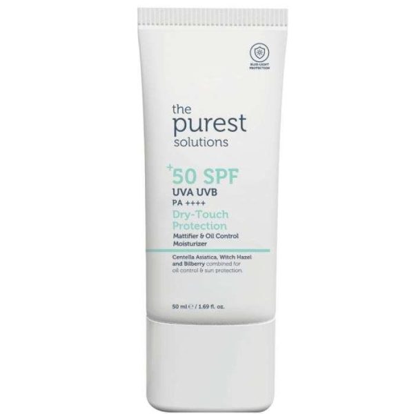 THE PUREST SOLUTIONS DRY TOUCH PROTECTION FOR OILY SKIN SPF 50+