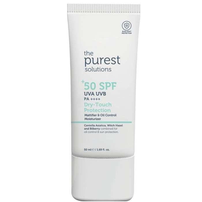 the-purest-solutiions-the-purest-solutions-dry-touch-protection-for-oily-skin-spf-50-cremes.jpg THE PUREST SOLUTIONS DRY TOUCH PROTECTION FOR OILY SKIN SPF 50+ – Image 1