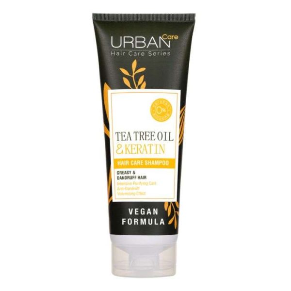 URBAN CARE SHAMPOOING ANTIPELLICULAIRE PURIFIANT TEA TREE ET KERATINE 250 ML