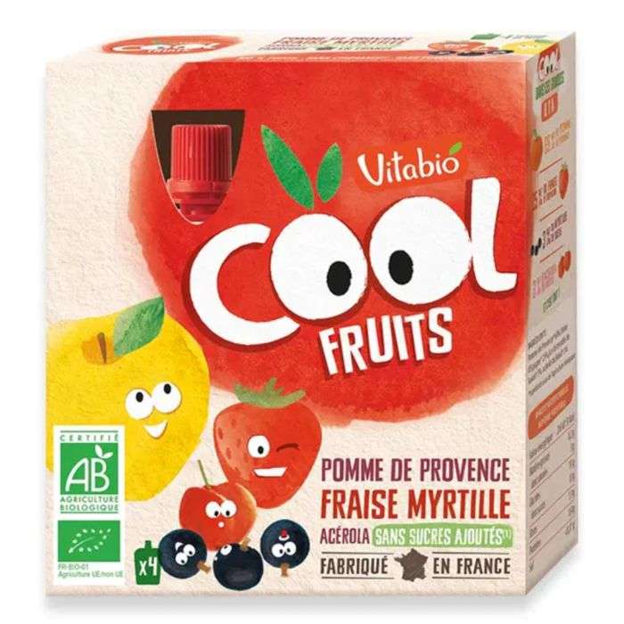 vitabio-vitabio-cool-fruits-pomme-fraise-myrtille-acerola-boite-de-4-repas.jpg VITABIO COOL FRUITS POMME FRAISE MYRTILLE ACEROLA Boite de 4 – Image 1