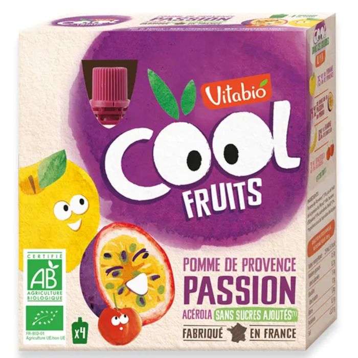 vitabio-vitabio-cool-fruits-pomme-passion-acerola-boite-de-4-repas.jpg VITABIO COOL FRUITS POMME PASSION ACEROLA Boite de 4 – Image 1