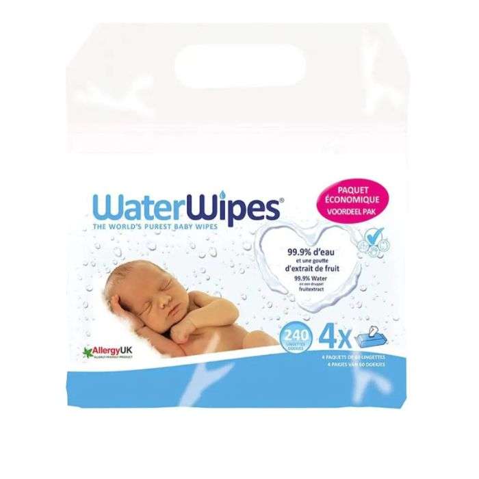 waterwipes-waterwipes-pack-lingettes-bebe-pack-de-4-x-60-changes-bebe.jpg WATERWIPES PACK LINGETTES BEBE PACK DE 4 X 60 – Image 1