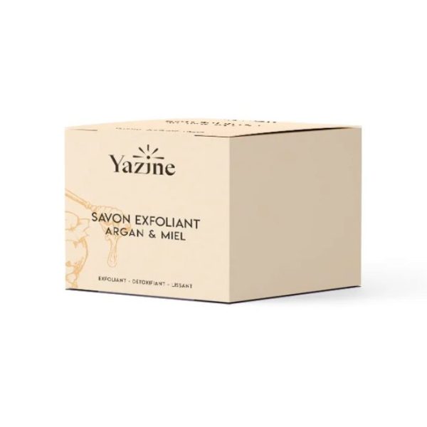 YAZINE SAVON EXFOLIANT ARGAN ET MIEL 120 G