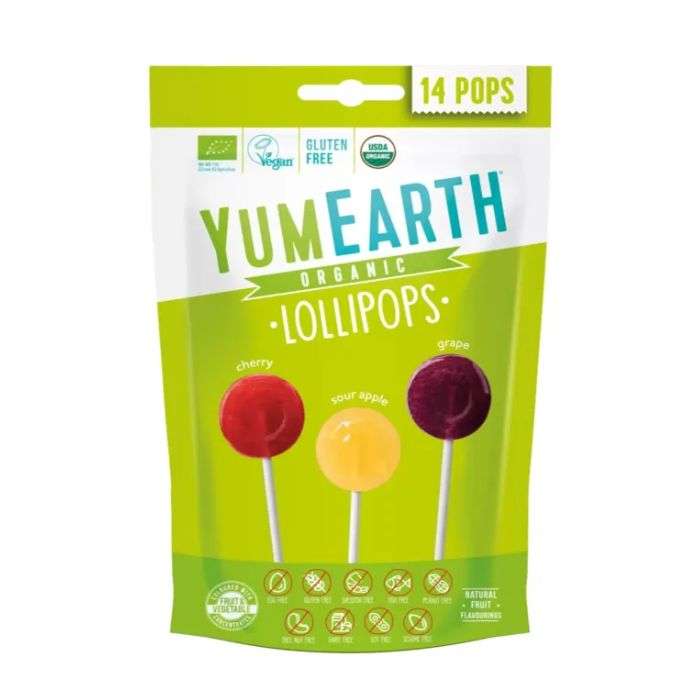 yumearth-lollipops-organics-cerise-pomme-et-raisin-pack-de-14.jpg YUMEARTH LOLLIPOPS ORGANICS CERISE POMME ET RAISIN PACK DE 14 – Image 1
