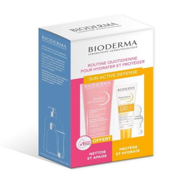 BIODERMA OFFRE PHOTODERM FLUIDE MAX SPF 100 INVISIBLE 40 ML+ SENSIBIO GEL MOUSSANT 100ML OFFERT