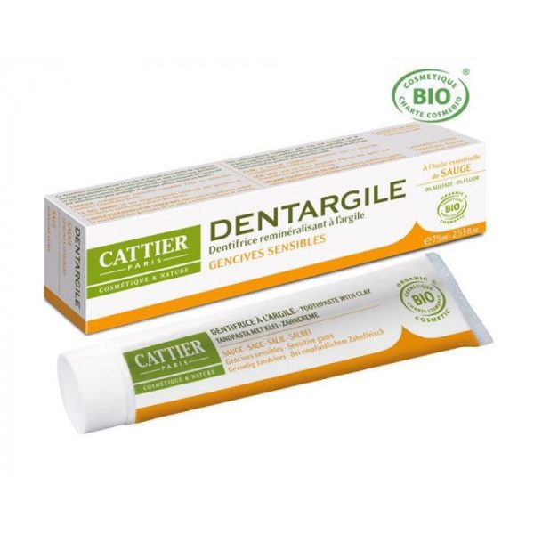 CATTIER DENTARGIL GENCIVES SENSIBLES SAUGE BIO 75 ML