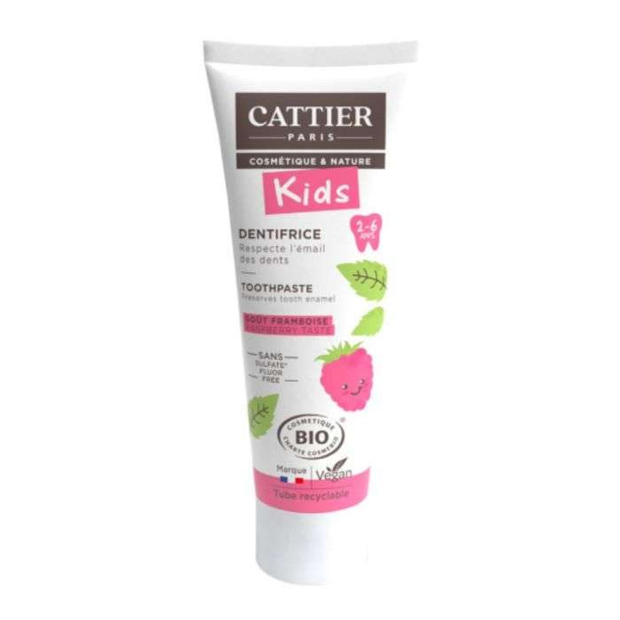 cattier-cattier-dentifrice-enfants-sans-fluor-2-6-ans-50-ml-gout-framboise-dentifrices-enfants.jpg CATTIER DENTIFRICE ENFANTS SANS FLUOR 2-6 ANS 50 ML GOUT FRAMBOISE – Image 1