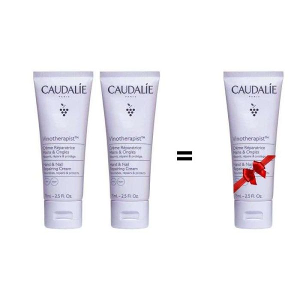 CAUDALIE OFFRE 2 VINOTHERAPIST CREME MAINS ET ONGLES 75 ML ACHETES 1 OFFERT