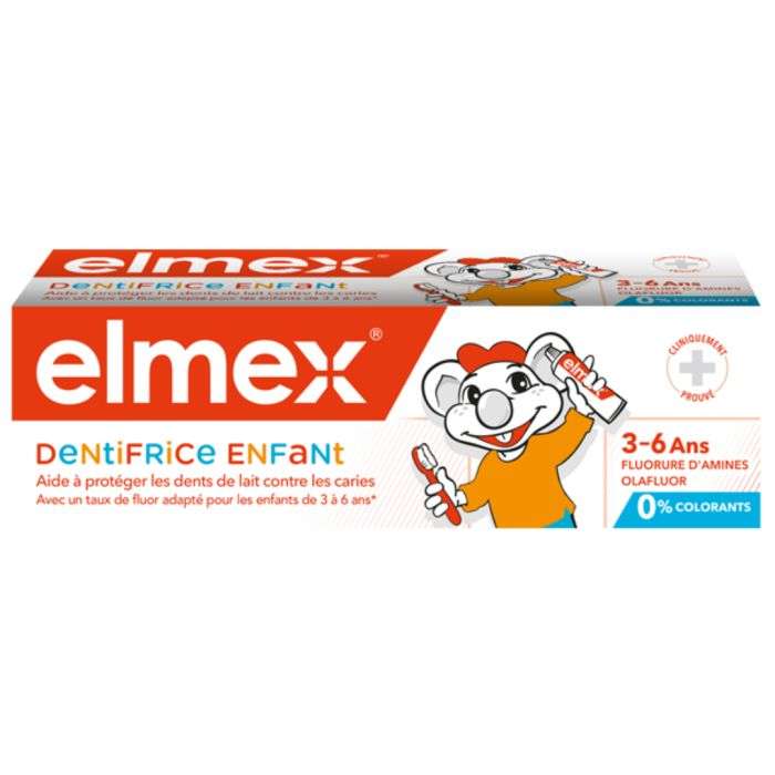 elmex-elmex-dentifrice-enfant-3-6-ans-dentifrices-enfants.jpg ELMEX DENTIFRICE ENFANT 3-6 ANS – Image 1