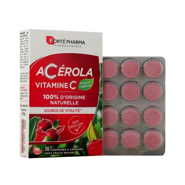 forte-pharma-acerola-vitamine-c-36-comprimes-a-croquer.jpg FORTE PHARMA ACEROLA VITAMINE C 36 COMPRIMES A CROQUER – Image 1